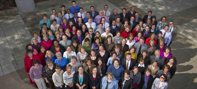 Careers UW Foundation staff gathered for a group photo.