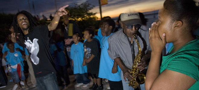 First Wave performance at Memorial Union Terrace