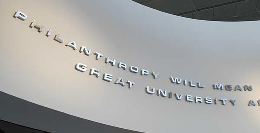 UW Foundation Vision Statement Philanthropy will mean the difference between the maintenance of a great university and the evolution of an extraordinary one.
