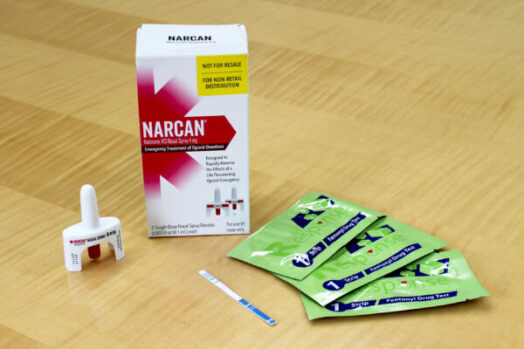 Narcan pictured on a table
