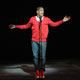 Shaquille Henry competes in the New York Knicks Poetry Slam Finals