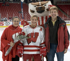 Nikki Burish with her Parents Nikki Burish with her Parents