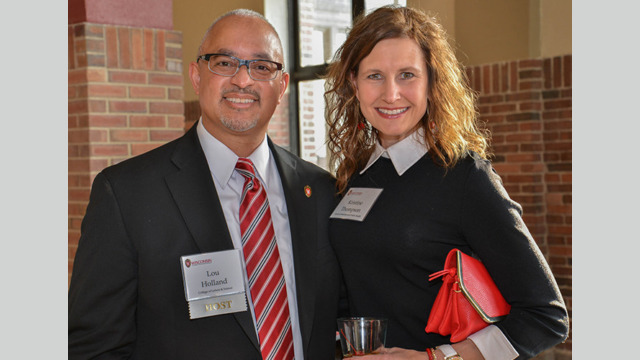 Attendees smiling