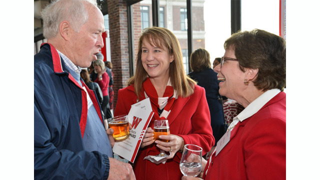 Chancellor Rebecca Blank enjoying a conversation