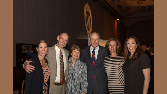 Attendees smiling for a photo