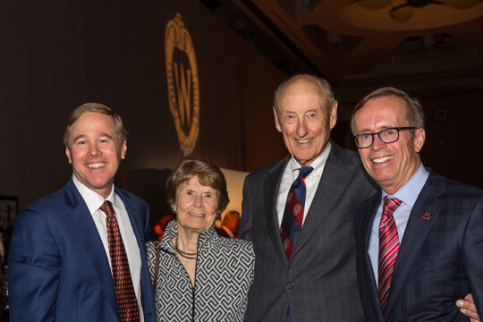 Attendees smiling for a photo