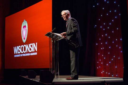 A presenter speaking