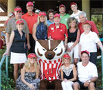 John & Janice Carey with family members and Bucky at the 2011 Head & Neck Cancer golf outing.