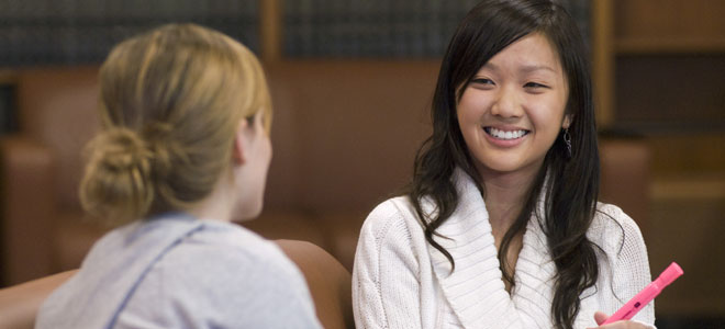 Studying in the Memorial Library