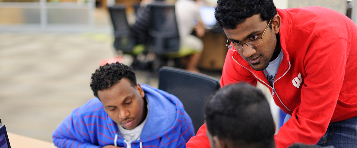 Students talking