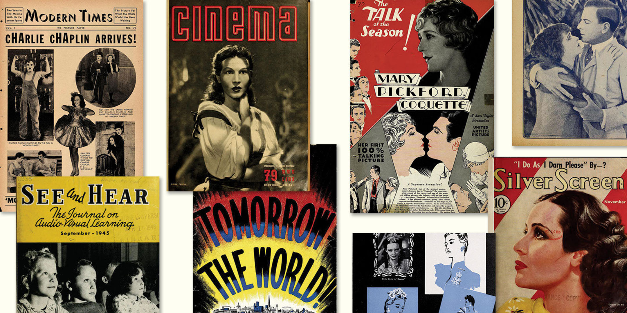 Historic film books and magazines