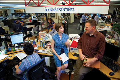 Amy Karon and Greg Borowski at Milwaukee Journal Sentinel Amy Karon and Greg Borowski at Milwaukee Journal Sentinel