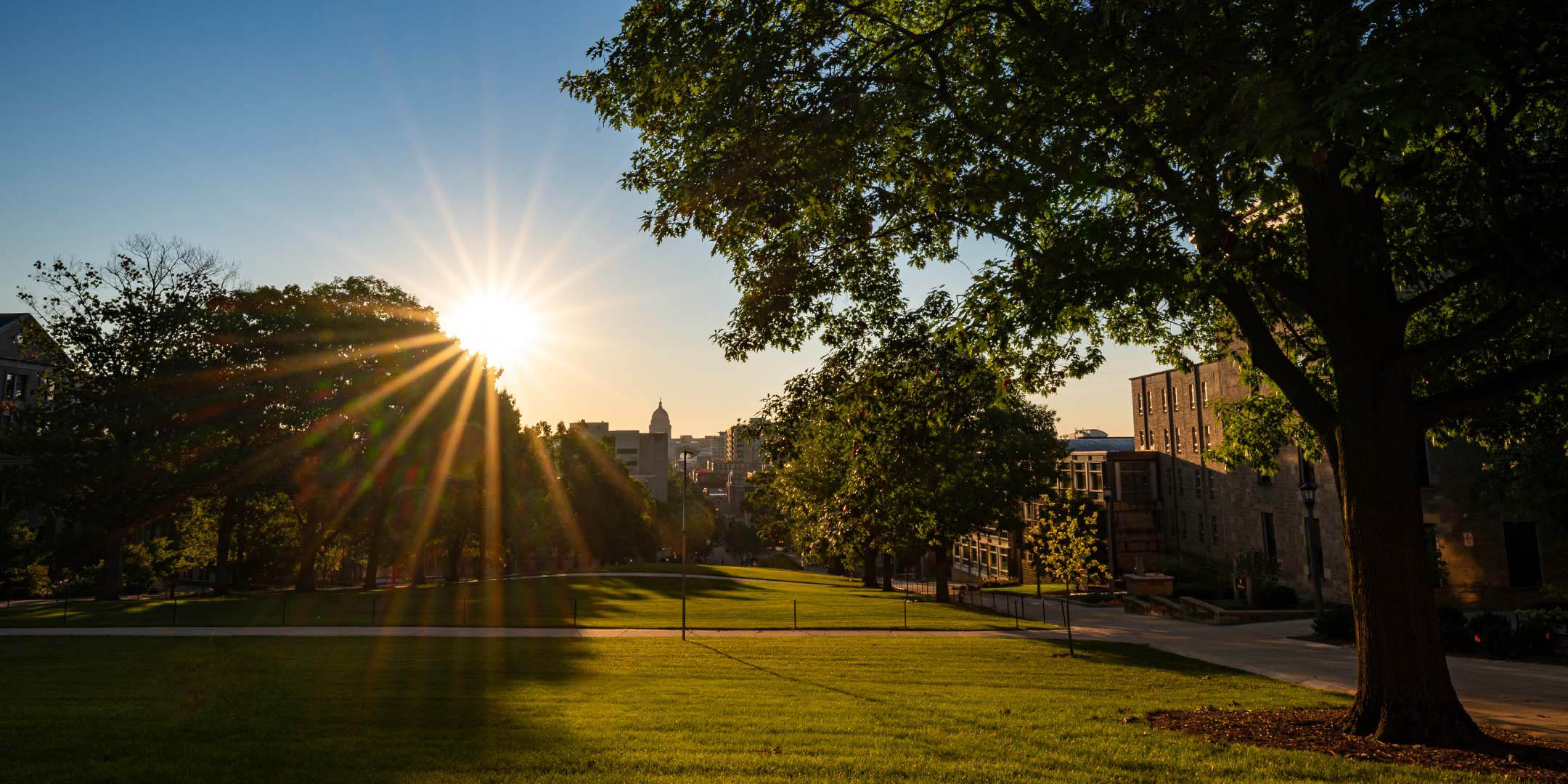 Sunrise over Bascom Hill