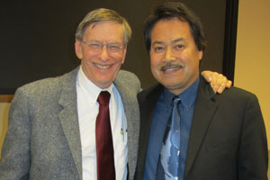 Bud Selig with Professor Samuel O. Regalado