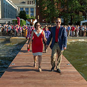For Mike (’80 BBA) and Mary Sue (’81 BSHEC) Shannon, left, fond memories of their time at the UW-Madison prompted their generous support of the Memorial Union renovation project.