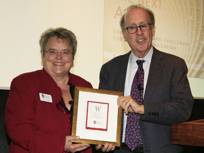 Stephen Roach with Paula Bonner