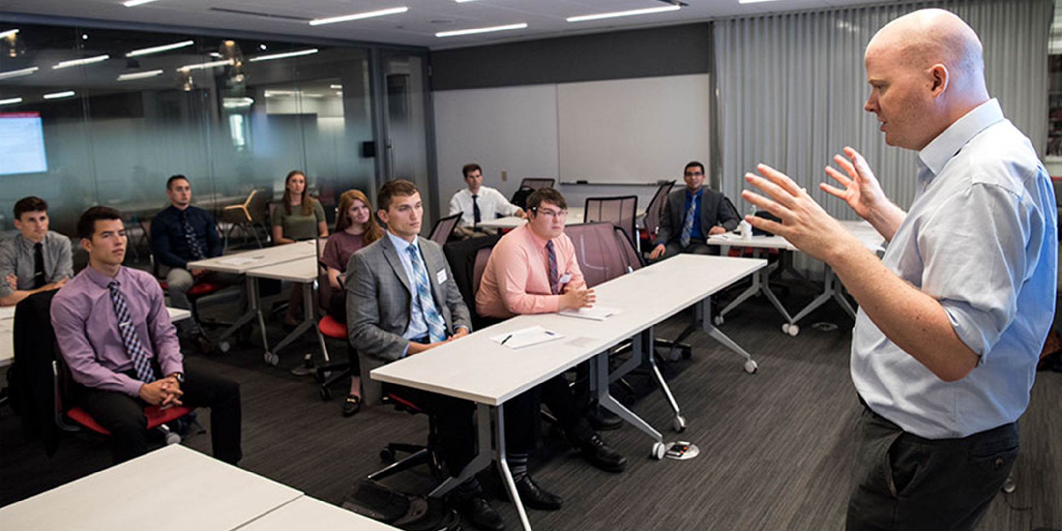 Business students in lecture