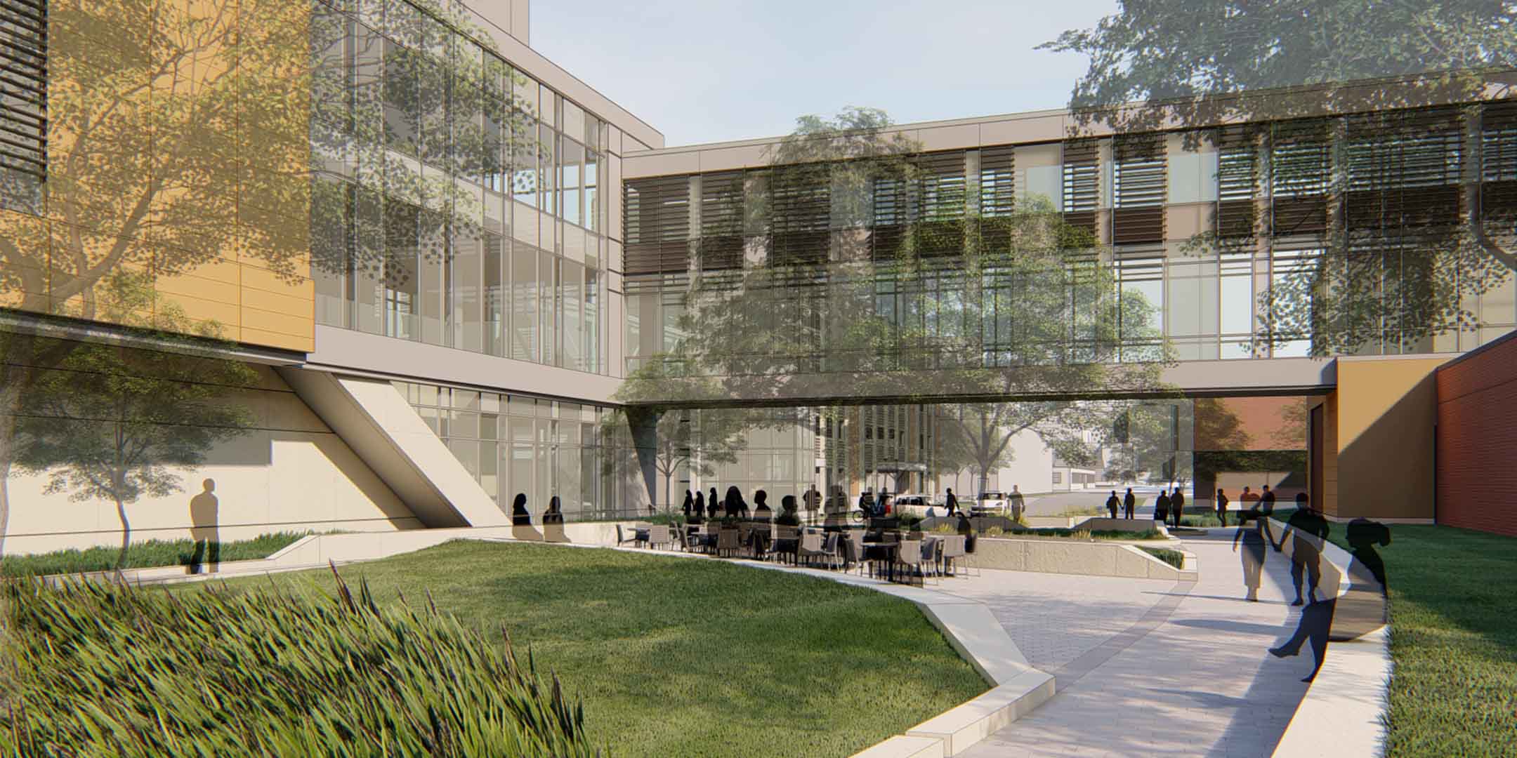 Model of the Vet Med building expansion