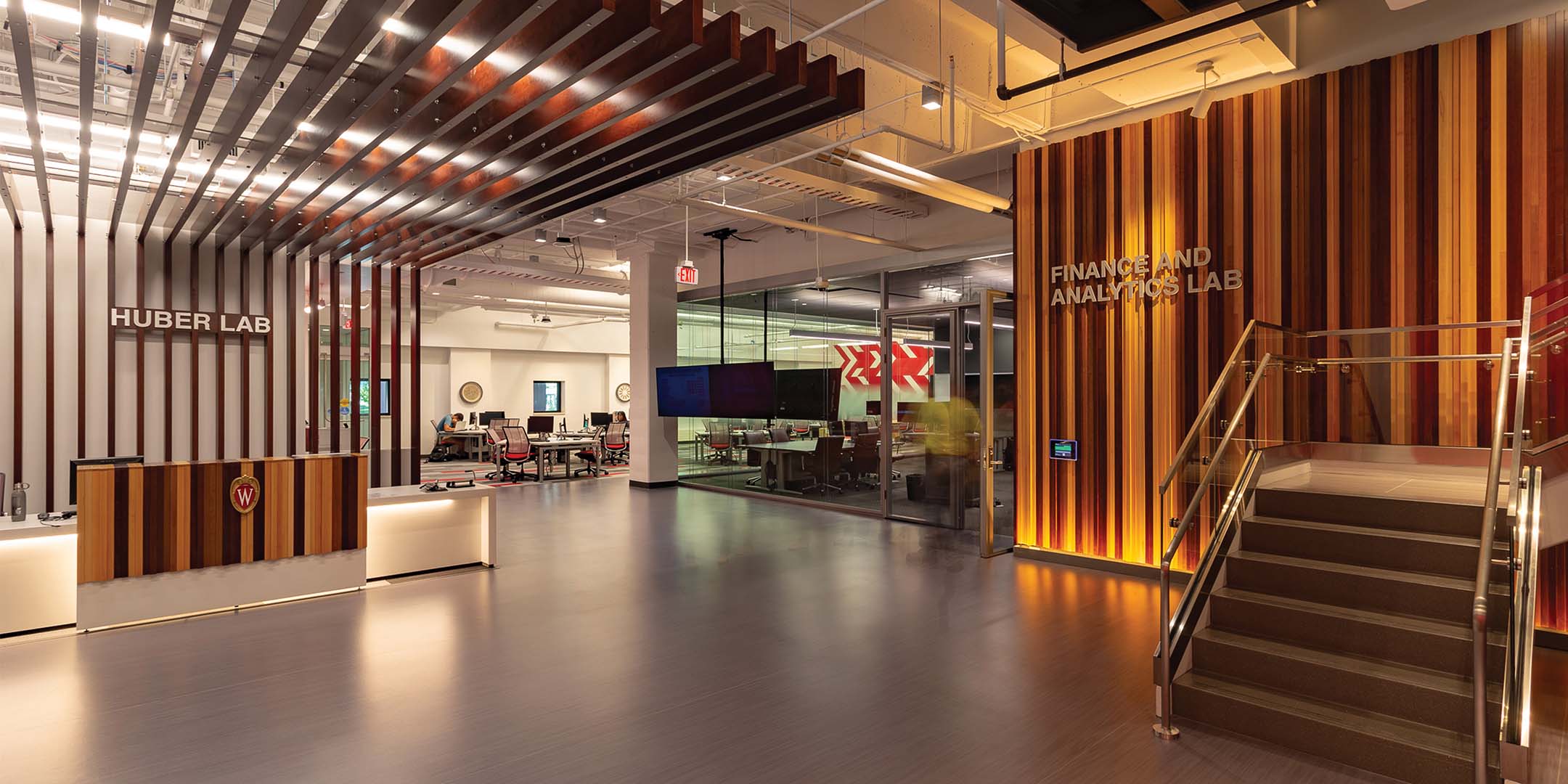 Inside view of Learning Commons in the Wisconsin School of Business